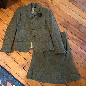 Kasper Brown Tweed Blazer